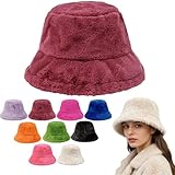 Pieghevole:Il cappello da pescatore invernale in peluche da donna è leggero e pieghevole, che può essere riposto in una borsetta per risparmiare spazio.