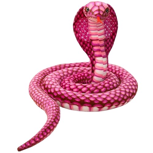 Peluche de serpent cobra réaliste de 2m40 pour farce et déco de fête