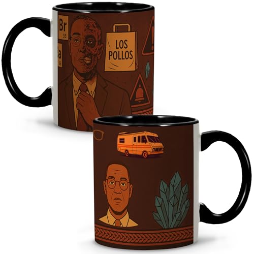 LolaPix Tasses Breaking Bad personnalisées Tasses originales à offrir. Breaking Bad Merchandising. Tasse de Noël. Tasses à café originales. Gustavo Frig