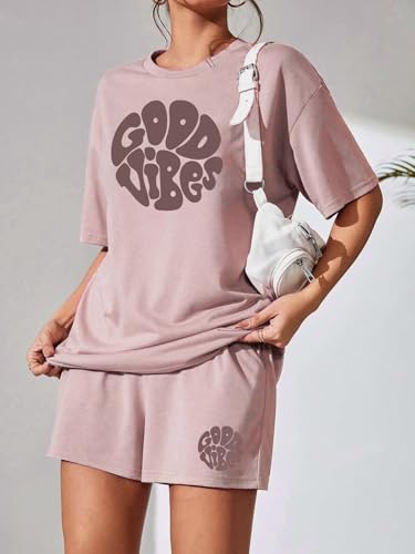 Image of KSHS Women Cotton Night Suit Top & Shorts Set | Loose Fit Printed Nightwear Co Ord Set Stylish Western | Soft Breathable Sleepwear Shorts with Pocket for Women