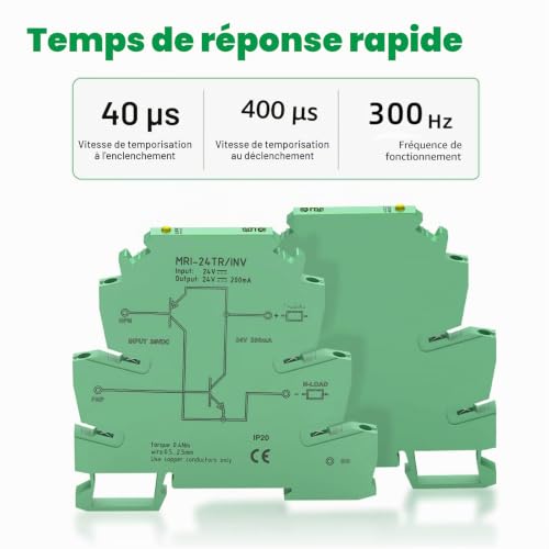 Telituny Convertisseur de signal MRI-24TR/INV NPN PNP Convertisseur de signal Capteur PLC Module de conversion de niveau Polars IO – vue 5