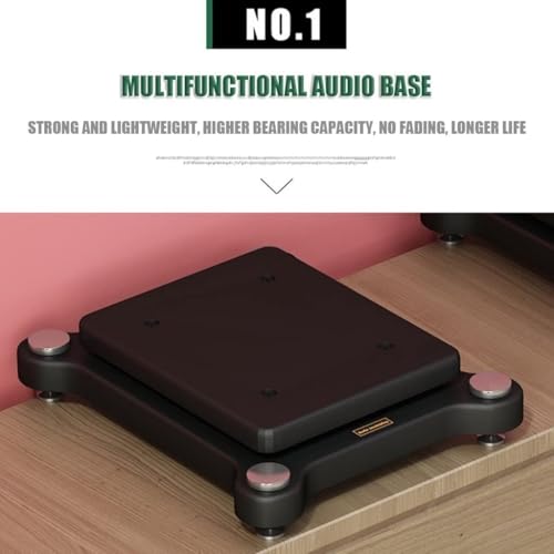 Soporte universal para amplificador de audio con aislamiento acústico de 38x33cm 3