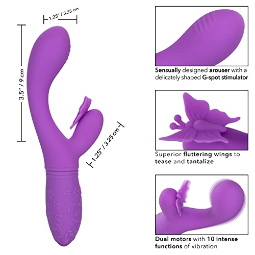 CalExotics-Rechargeable-Butterfly-Kiss-Flutter--Rechargeable-G-Rabbit-Massager-Sex-Toy-for-Women-Purple
