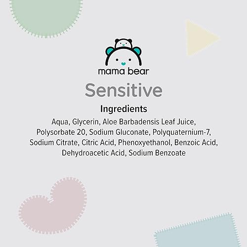 Amazon Brand - Mama Bear Sensitive Unscented Baby Wipes, 768 Count (12 Packs of 64) - Image 7