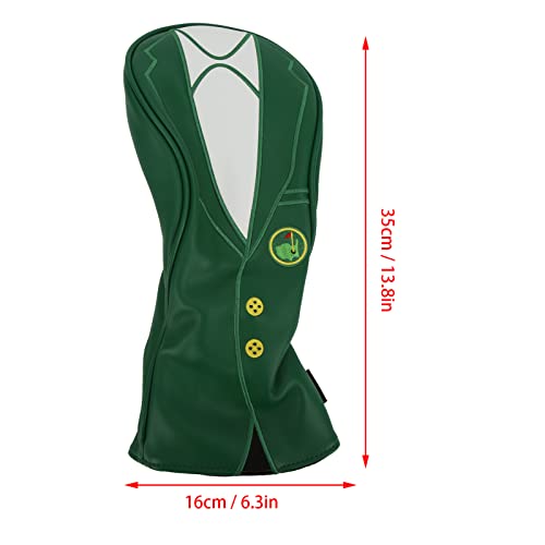 Couvre-tête de golf vert en cuir imperméable pour driver - 3
