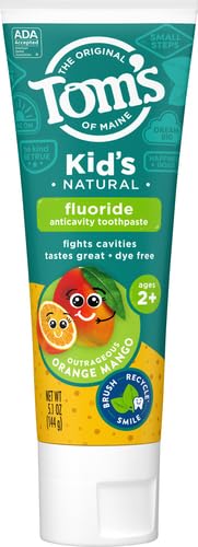 Miniatura 2 de Toms of Maine Natural - Pasta de dientes con flúor para niños mango naranja escandinoso 51 onzas