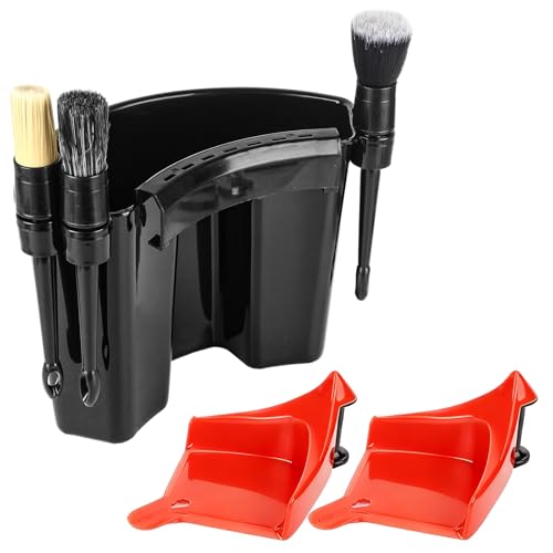 Oungy 6 Pcs Car Detailing Bucket 11.6 x 8.2 Inch Portable Car Washing Bucket Multipurpose Auto Wash Tool Hanging Organizer for Accessories Tool Picnic