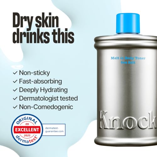 Image of Knock Melt-In Body Toner Sea Salt, Milky Body Moisturizer with Ceramide