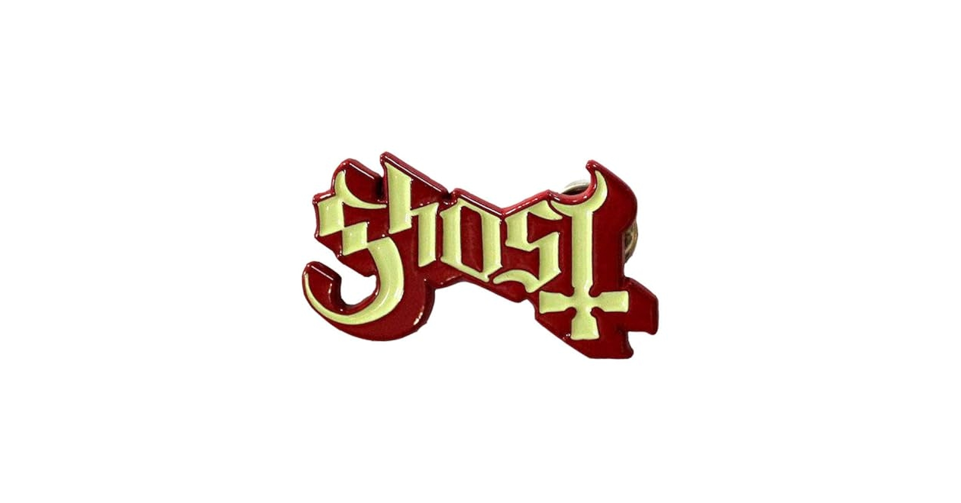 Amazon.com: Ghost Band Logo Red Shadow Pin Badge Size One