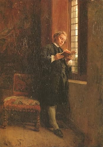 Affiche Meissonier Il Lettore in Nero | Tableau Décoratif Grand Format
