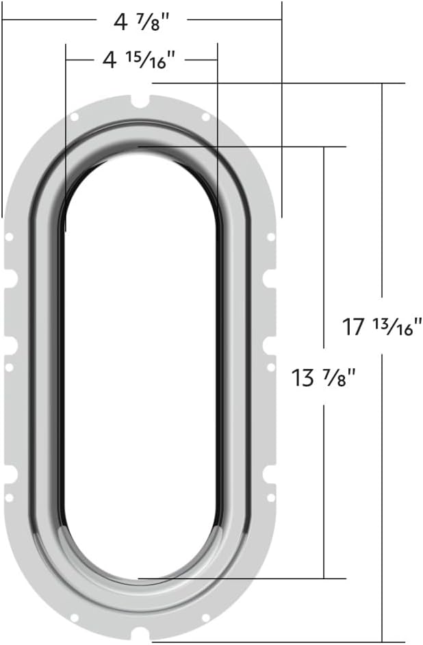 Chrome Interior View Window Trim, 1977-2004 Peterbilt 330, 335, 359, 377, 378, 379, Custom Upgrade