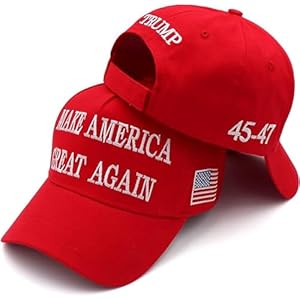 Trump 2024 MAGA Hat Make America Great Again Donald Trump Slogan with USA Flag Cap Trump Merchandise Gift for Women Men