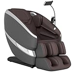 Real Relax 2026 Massage Chair Full Body,Zero Gravity Dual Core S-Track Shiatsu Massage Recliner,Back and Calf Heating with Phone Holder,Rocking Function,12 Auto Modes,Bluetooth,FS01 Pro Gray and Brown