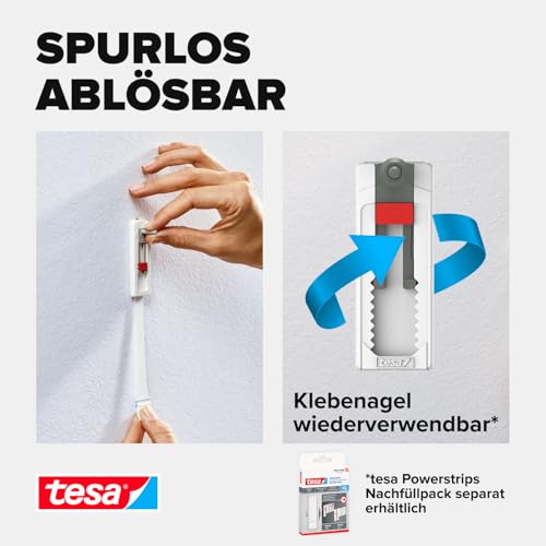 tesa Klebeschraube für Tapeten und Putz (verstellbar, 1kg)
