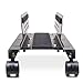 Syba Mobile Desktop Tower Computer Metal Floor Stand Rolling Caster Wheels with Ventilation and Adjustable Width from 6 to 10 Inches - SY-ACC65057
