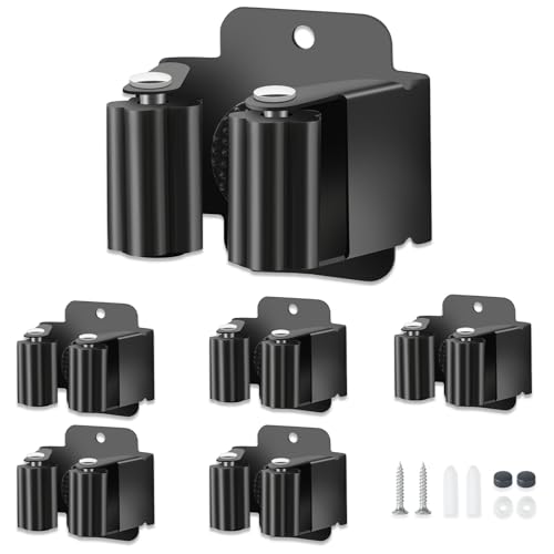 baecel 5 PCS Broom Holder Wall Mount, Upgraded Heavy Duty Mop and Broom Holder Wall Mount, Stainless...
