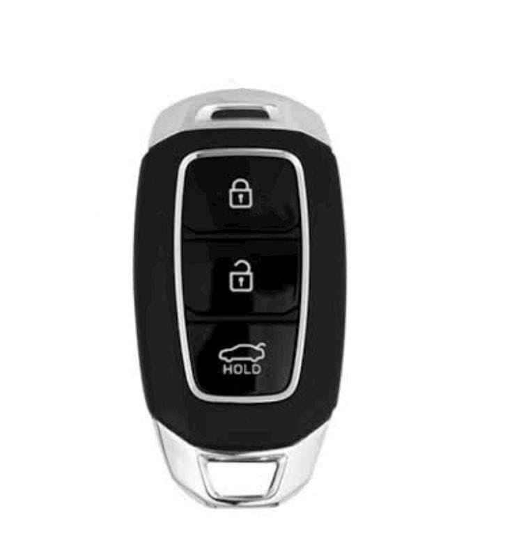 Image of Car Key Replacement Remote Key Shell for Hyundai Verna Fluidic (2017-23) 3 Buttons Smart Key..