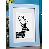 Bilderrahmen aus Massivholz für Bilder Wanddekoration Schwarz Weiß Rosa Rot Blau Braun Rahmen Home...