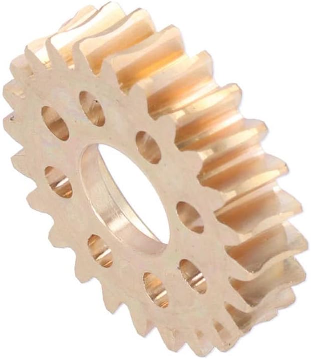 24 Teeth Brass Worm Brass Worm Gear Wheel Strong for Motor Drive Gears