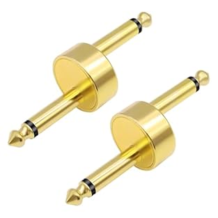 Z Type 6.35mm pedal coupler facilitates the connection of 1/4 TS mono jack devices, enabling straightforward audio signal transmission between compatible 6.35mm audio devices. This adapter is particularly suitable for both professional and home audio...