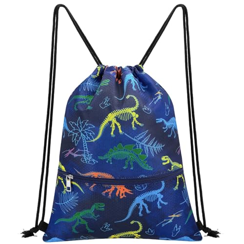 WAWSAM Dinosaur Drawstring Bags for Kids