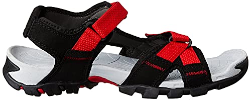 Image of Sparx Men SS-447 Black Red Floater Sandals (SS0447G BKRD 0006)