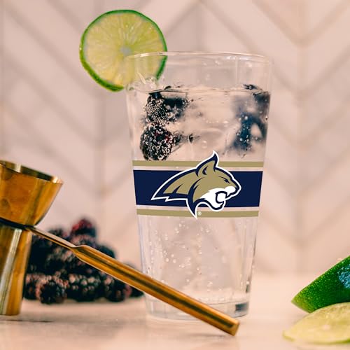 Image of Logo Brands NCAA 16 oz Pint Glass - Durable Glass With Bold Team Color- Chip-Resistant Rim Drinkware For Fans, Tailgates, Home Bars & Everyday Use