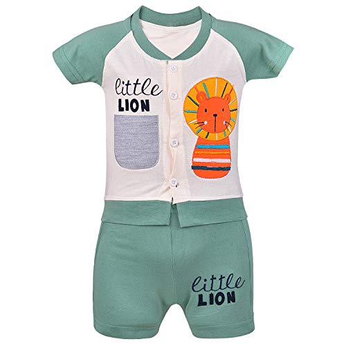 Image of Wish Karo Unisex Clothing Sets for Boys & Baby Girls-(bt23grn Light Green 12-18mths)