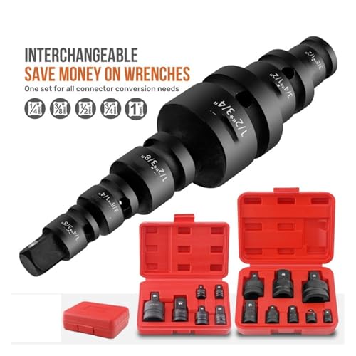 Kit de adaptadores para llaves de impacto 6 piezas miniatura 2