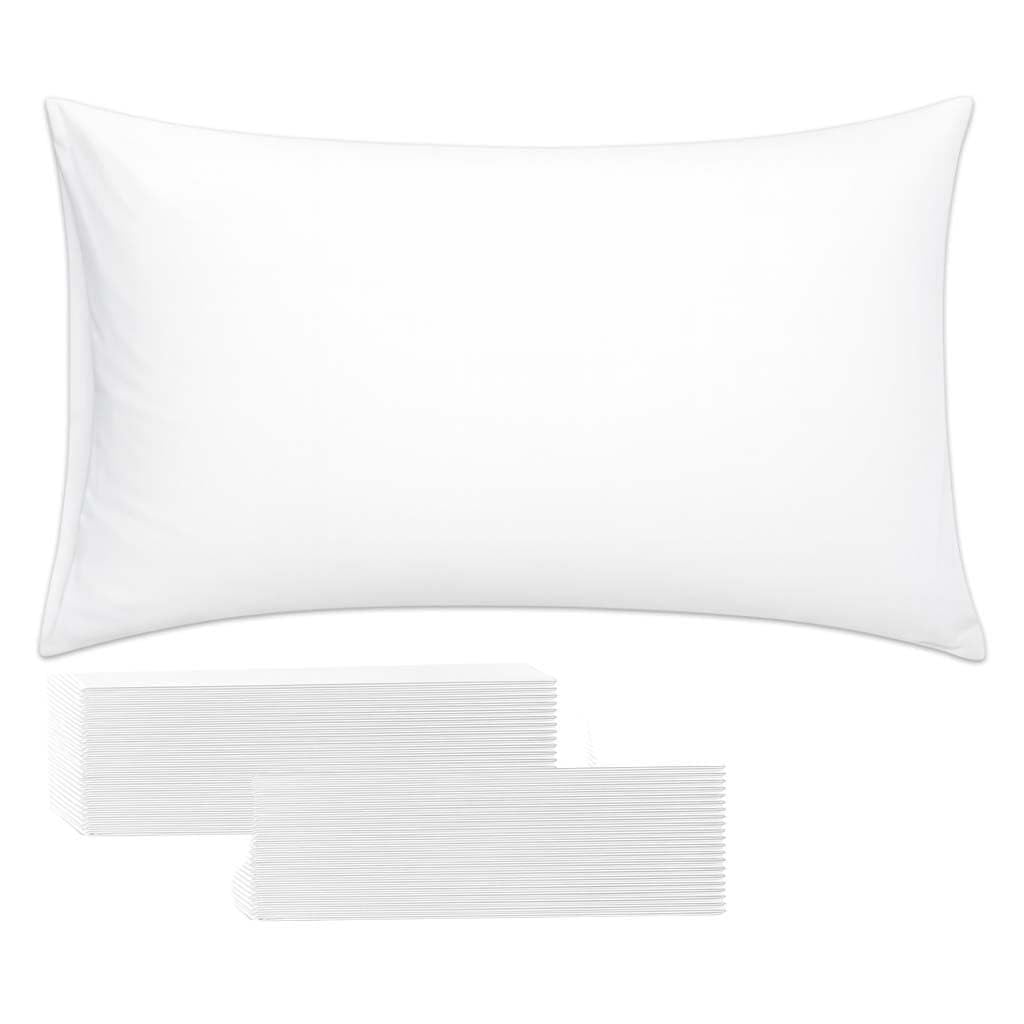 Disposable Pillow Case Non Woven Pillow Covers Pillow Sheets for Medical Travel Hotel Bedroom Home Bedding Portable Supplies 70 x 48 CM (DP-404-A (10 Pack))