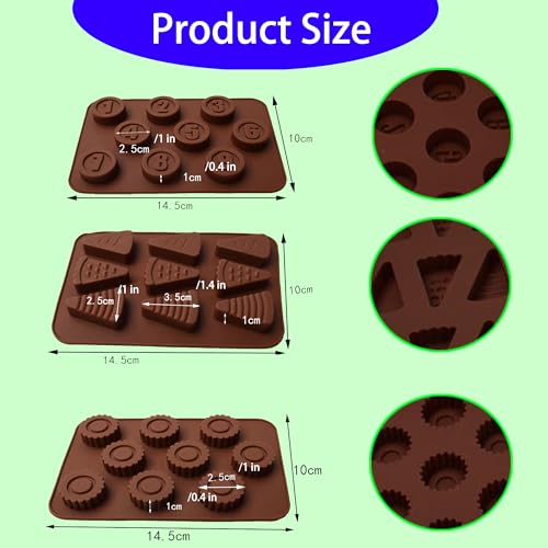Kids' Complete Oven Pan Set Compatible with Easy Bake Ultimate Oven,Accessories for Cooking Easy Bake Oven Mixes,Includ Round flower style, round number style, triangular cake style,circle pan. - Image 2