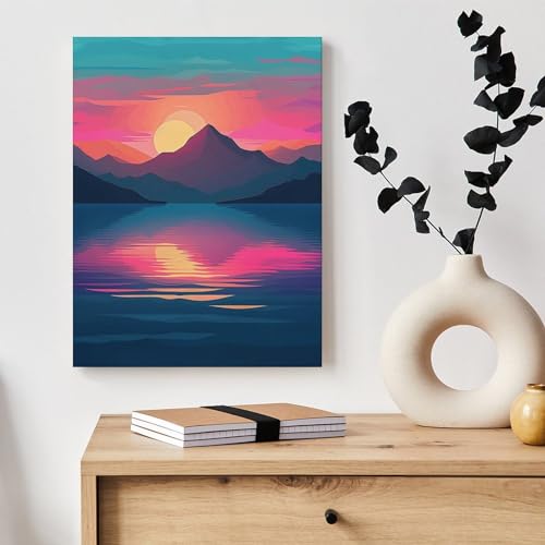 Toile plan de montagne pour rompre la monotonie d'un mur