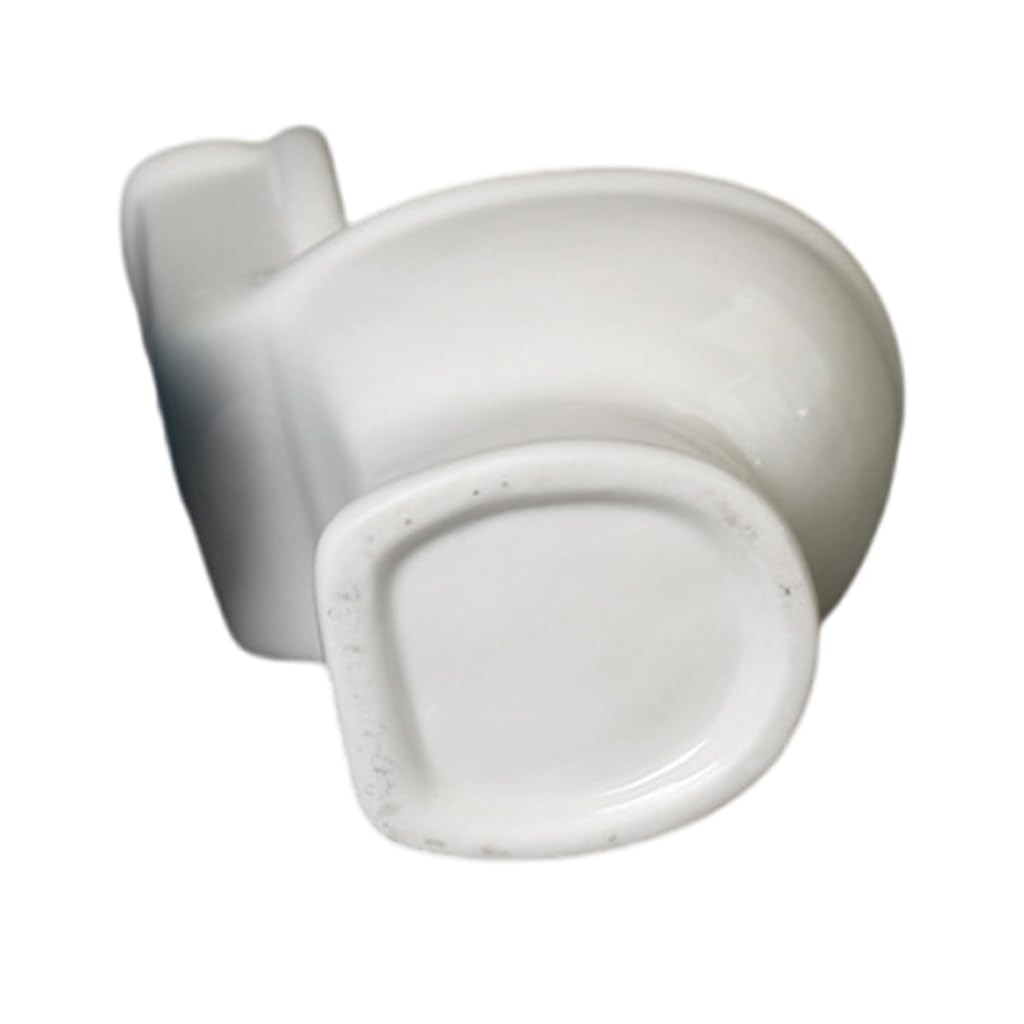 Kalttoy White Toilet Shape Candle Holder Ceramic Candle Stand For Bedroom Kitchen Bathroom