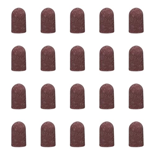 Qsvbeeqj - Lot de 20 tampons abrasifs pratiques grain 80-180 pour coupe-ongles, manucure, pédicure et podiatry. Manches pratiques
