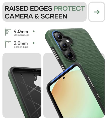 Image of SSLOTSCASE for Samsung Galaxy S24 FE Case, Military Grade Drop Protection, Slim Lightweight Full-Body Rugged Protective Phone Case Cover for Galaxy S24 FE 5G 2024, Green | Military Grade Drop Protection, Slim Lightweight Full-Body Rugged Protective Phone Case Cover for Galaxy S24 FE 5G 2024
