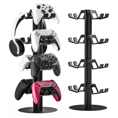 ZYTHRONE �Q�[���R���g���[���[�z���_�[�X�^���h Nintendo Switch 2 Xbox PS5 PS4 �Ή��A�A���~�j�E�����Q�[�~���O�w�b�h�z���X�^���h �w�b�h�Z�b�g�z���_�[���f�X�N�}�E���g (4�i�K)