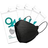 Herla Black Face Masks Mask Women Men, 50 Pack Breathable Adjustable Adult Youth Sports Kitsch...