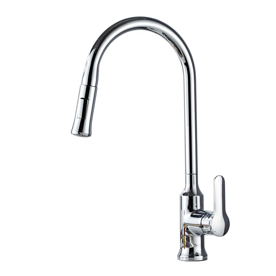 Robinet de cuisine extractible 2 modes jet pour un rinçage d'évier efficace