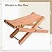 Wooden Guitar Foot Stool With Adjustable Height, Foldable Footrest For Guitarists, Portable Design