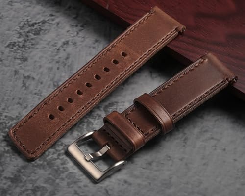 Correa de cuero para reloj de pulsera 20mm miniatura 3
