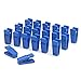 Aeeque Plastic Clips, Removable Clips for Flocked Garment Trousers Hangers Pack of 20(Dark Blue)