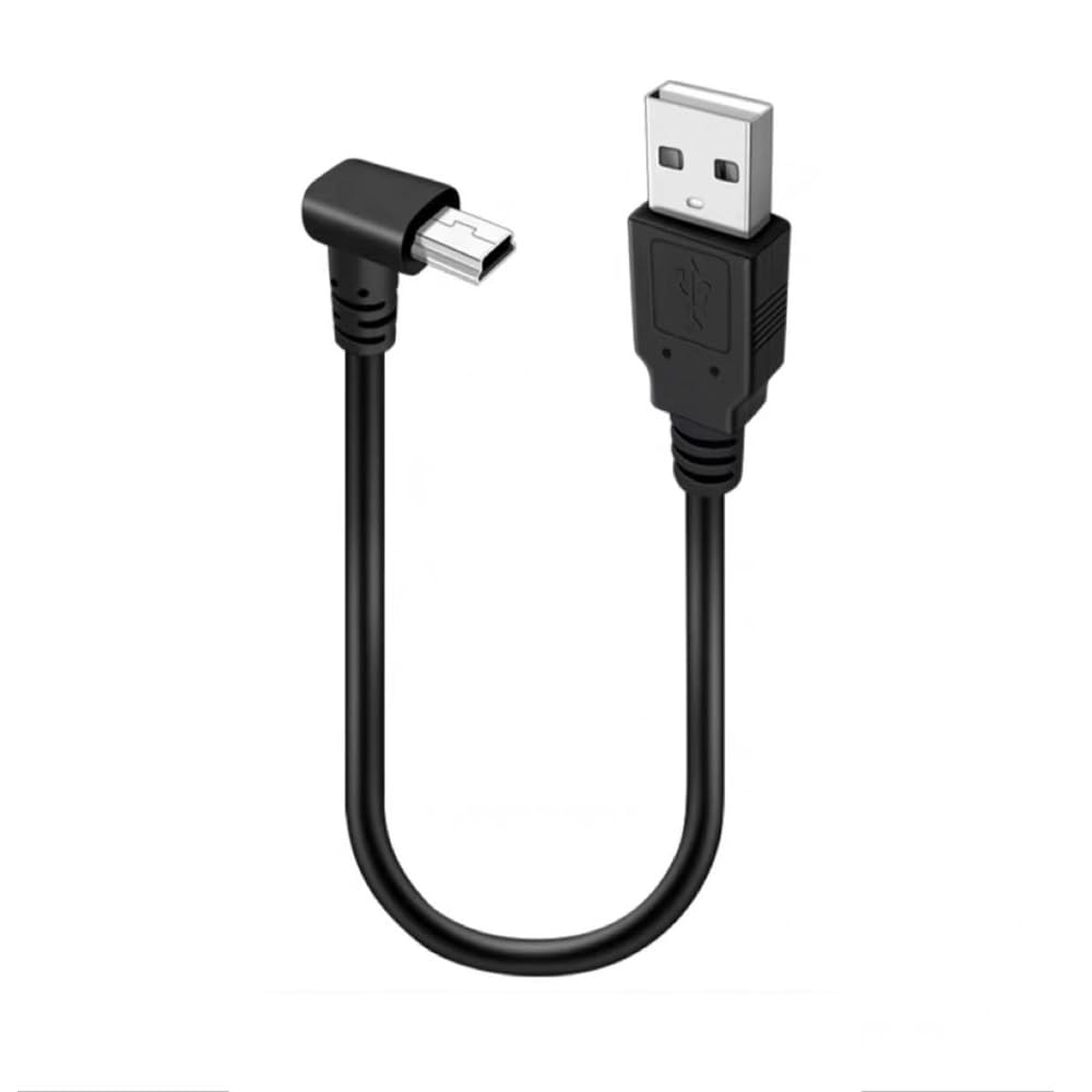 Amazon.co.jp: USB2.0 ミニ ケーブルUSB(A)オス-USB(miniB)オスL型上下