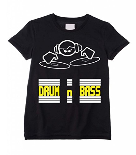 Bombos y controles de graves DJ para ropa de niños/infantil con forma de T-de manga corta de mujer (a partir de 3 permiten el paso de la 12)