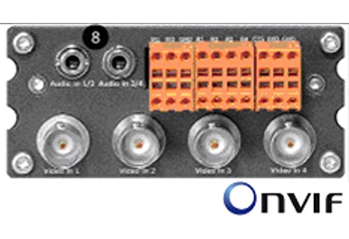 VIP Module de xfm4 a Bosch, encodeur Vidéo, 4 canaux, X1600, H.264, 704 x 576, audio, alarme, 12 VDC