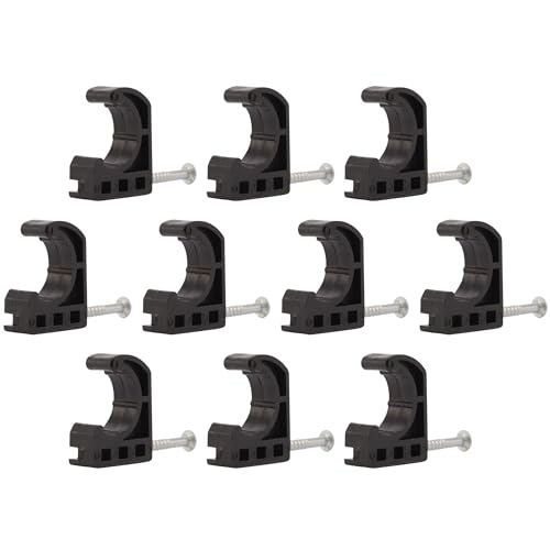 SharkBite 1/2 Inch Single Nail Half Clamp, J Hooks, Pack of 10, PEX Pipe, CTS, 23220