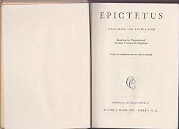 Hardcover Epictetus Discourses and Enchiridon (Classics Club Book
