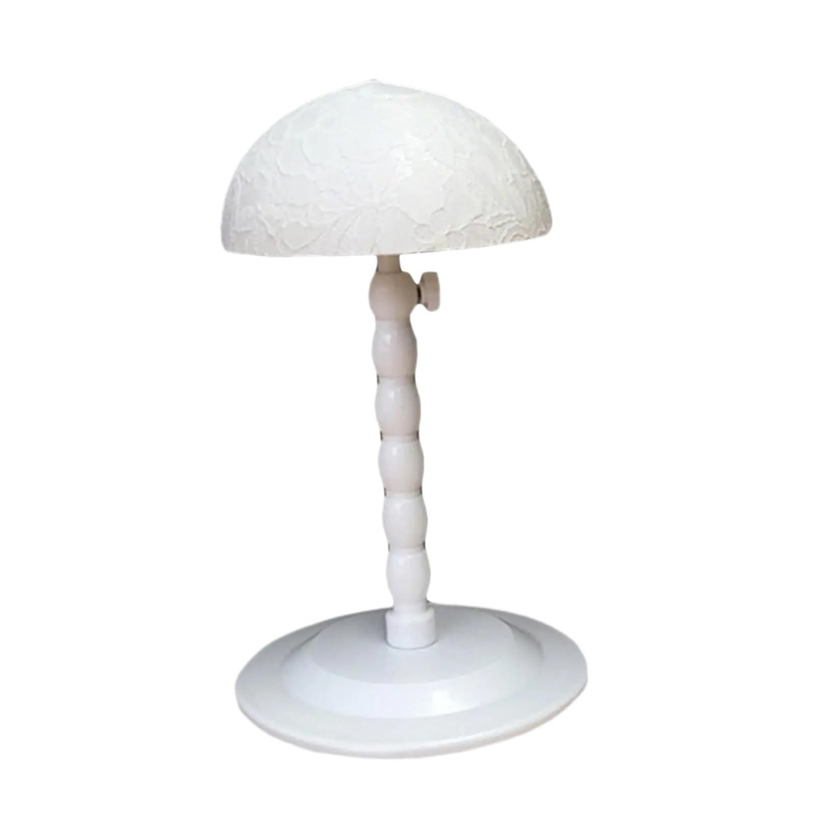 FDzkrtvm Plastic Folding Wig Stand, Multicolor Wig Stand Holder Adjustable Height Hair Organizer No Slip Storage Display(WHITE)