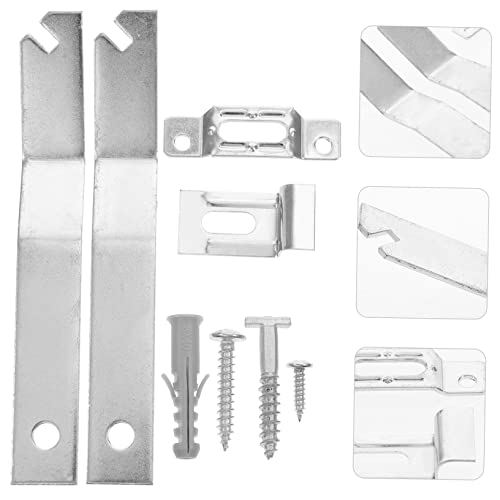 Image of Tofficu 4sets Museum-Quality Security Picture Hanging Kit Theft-Prevention Hardware for Art for Drywall Gallery Displays Lock Hangers