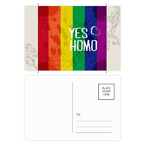 Jeu de cartes postales LGBT d'amour comme cadeau de remerciement coloré