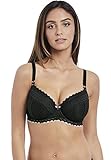 Freya Women's Daisy Lace Demi Soft Foam Padded Half Cup Underwire Bra, Noir, 34G